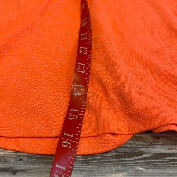 Topshop Linen Blend Knit Mini Skirt Orange Multicolor Sz 2 - Picture 6 of 6